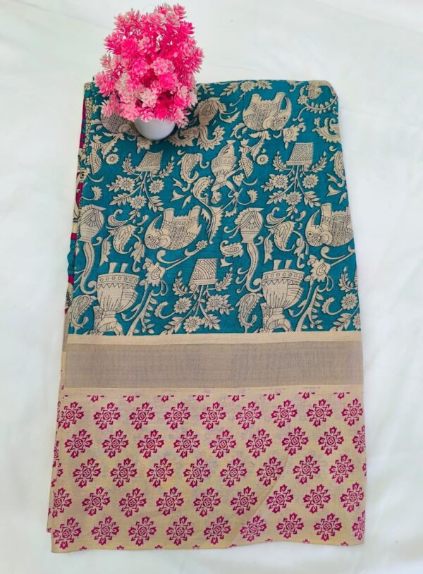 Handcrafted Kalamkari Cotton Saree